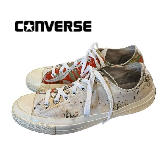 Converse Chuck Taylor Renew Tropical Shirt Upcycled Men's Women's Sneakers 9 - Picture 2 of 7